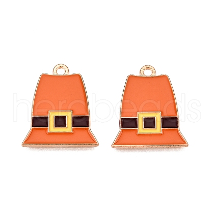 Thanksgiving Day Theme Alloy Enamel Pendants ENAM-T020-35J-1