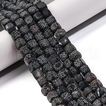 Natural Weathered Agate Beads Strands G-G177-E18-04-1
