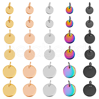 SUPERFINDINGS 30Pcs 15 Styles 304 Stainless Steel Charms STAS-FH0002-17-1