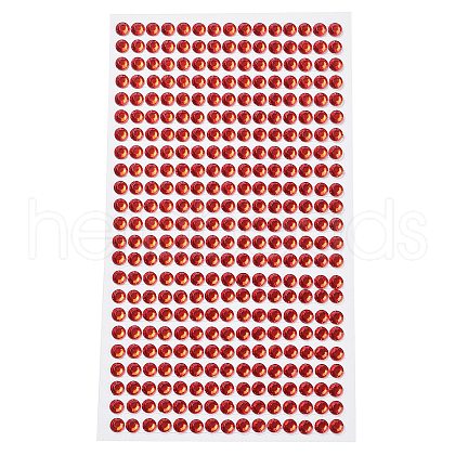Self Adhesive Acrylic Rhinestone Stickers STIC-PW0012-01B-1