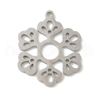 304 Stainless Steel Pendants STAS-V016-18P-1