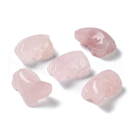 Natural Rose Quartz Carved Healing Figurines G-B062-05D-1