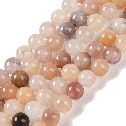 Natural Lilac Jade Beads Strands G-P530-B02-03-1