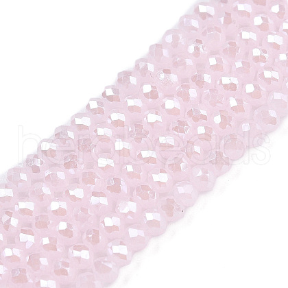 Electroplate Glass Beads Strands EGLA-A044-J1mm-A02-1