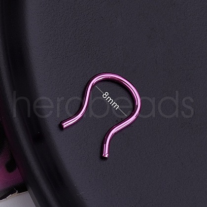 316L Stainless Steel Clip on Nose Rings WGEE114-21-1