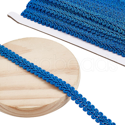 13M Polyester Centipede Lace Ribbons SRIB-WH0011-223D-1