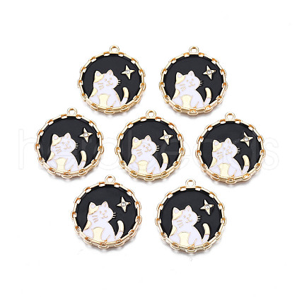 Alloy Enamel Pendants ENAM-N055-102A-1