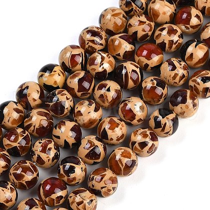 Sythetic Amber Beads Strands X1-G-M199-02F-1
