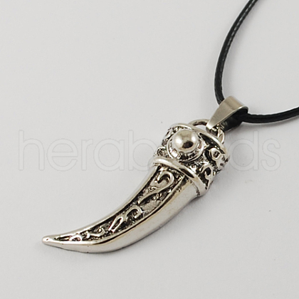 Zinc Alloy Pendant Necklaces NJEW-R128-8-1