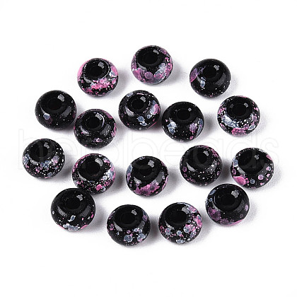 3/0 Baking Paint Glass Beads GLAA-G118-02G-1