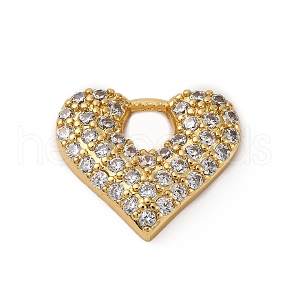 Brass Micro Pave Cubic Zirconia Pendants KK-P308-14G-1