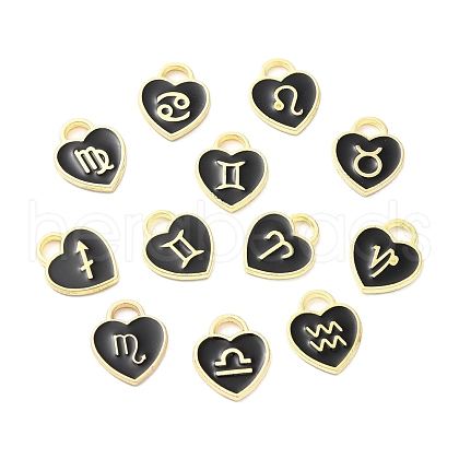 Alloy Enamel Charms ENAM-D046-01G-1