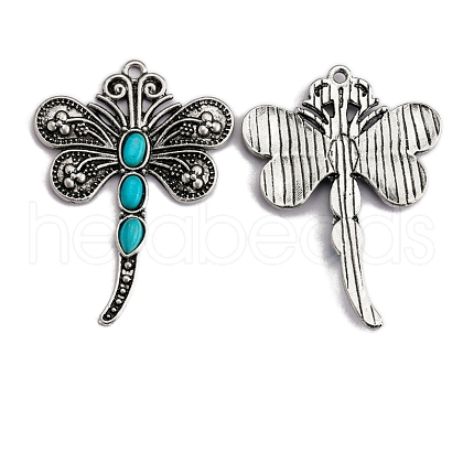 Synthetic Turquoise Pendants PW-WG18236-09-1