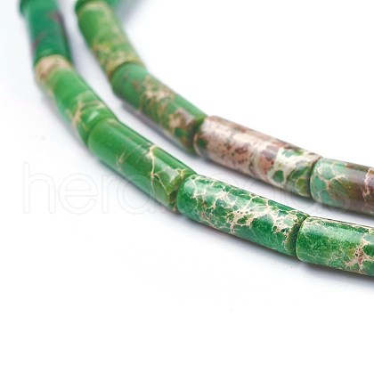 Natural Imperial Jasper Beads Strands G-E508-04E-1