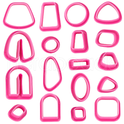 CRASPIRE 1 Set Plastic Clay Molds DIY-CP0010-78D-1