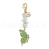 Butterfly Alloy Enamel Pendants Decoraiton HJEW-JM01637-01-3