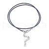 Waxed Cotton Cord Necklace Making MAK-S034-014-3