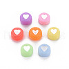 Opaque Acrylic Beads X-MACR-T027-01-4