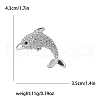 Alloy Rhinestone Brooch for Backpack Clothes PW-WGD0D41-02-1