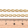 304 Stainless Steel Rectangle Link Chains STAS-T066-68G-3