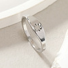 Fashionable 304 Stainless Steel Finger Rings FS-WG43180-09-1