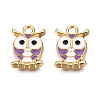 Alloy Enamel Pendants X-ENAM-S119-014D-2