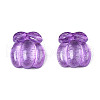 Autumn Theme Spray Painted Transparent Resin Cabochons CRES-S302-65-A04-2