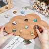 Cloud Wall Mounted Brooch Jewelry Display Cork Tray AJEW-WH0433-01H-3