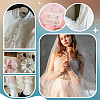   4 Yards Polyester Rhinestone Flower Lace Ribbon OCOR-PH0004-79-6