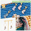 Cat Pendant Stitch Markers HJEW-AB00282-4