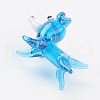 Handmade Lampwork Puppy Home Display Decorations LAMP-J084-24-5