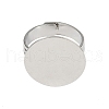 Flat Round Brass Pad Ring Settings MAK-S033-018P-NF-1