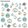 45Pcs 9 Styles Alloy Enamel Pendants FIND-YW0004-94-1