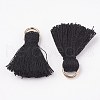 Polycotton(Polyester Cotton) Tassel Pendant Decorations X-FIND-S280-01-2