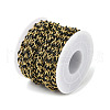 Ion Plating(IP) 304 Stainless Steel Dapped Chains AJEW-Q150-09G-02-3