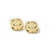 Rhombus Brass Beads KK-K293-68G-2
