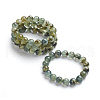 Natural Prehnite Stretch Bracelets BJEW-E373-10mm-11-3