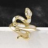 Brass Cuff Rings for Women RJEW-F181-02G-3