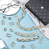 SUPERFINDINGS 100Pcs 2 Style Plastic Linking Rings KY-FH0001-09-3