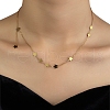 201 Stainless Steel Pendant Necklaces for Women NJEW-D055-08G-2