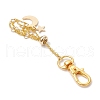 Moon & Star Alloy Swivel Lobster Claw Clasps & Brass Cable Chains AJEW-JB01336-6