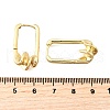 Rectangle Brass Hoop Earrings EJEW-Z121-08G-5