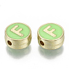 Alloy Enamel Beads X-ENAM-S122-028F-NR-2