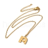 304 Stainless Steel Pendant Necklaces NJEW-H036-02G-N-2