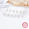 Anti-Tarnish 6 Pair 6 Style 999 Fine Silver Stud Earrings Set for Women EJEW-F317-01P-1