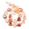 Natural Ferruginous Quartz Beads Strands G-C116-A171-03-3