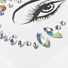 Acrylic Face Gems Stickers MRMJ-F014-09-2