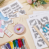 BENECREAT DIY Flower Embroidery Kits DIY-BC0013-29-5