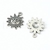 Tibetan Style Alloy Sun Pendants TIBEP-Q041-077AS-NR-2