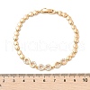 Brass Micro Pave Cubic Zirconia Link Chain Bracelets KK-R217-46G-5